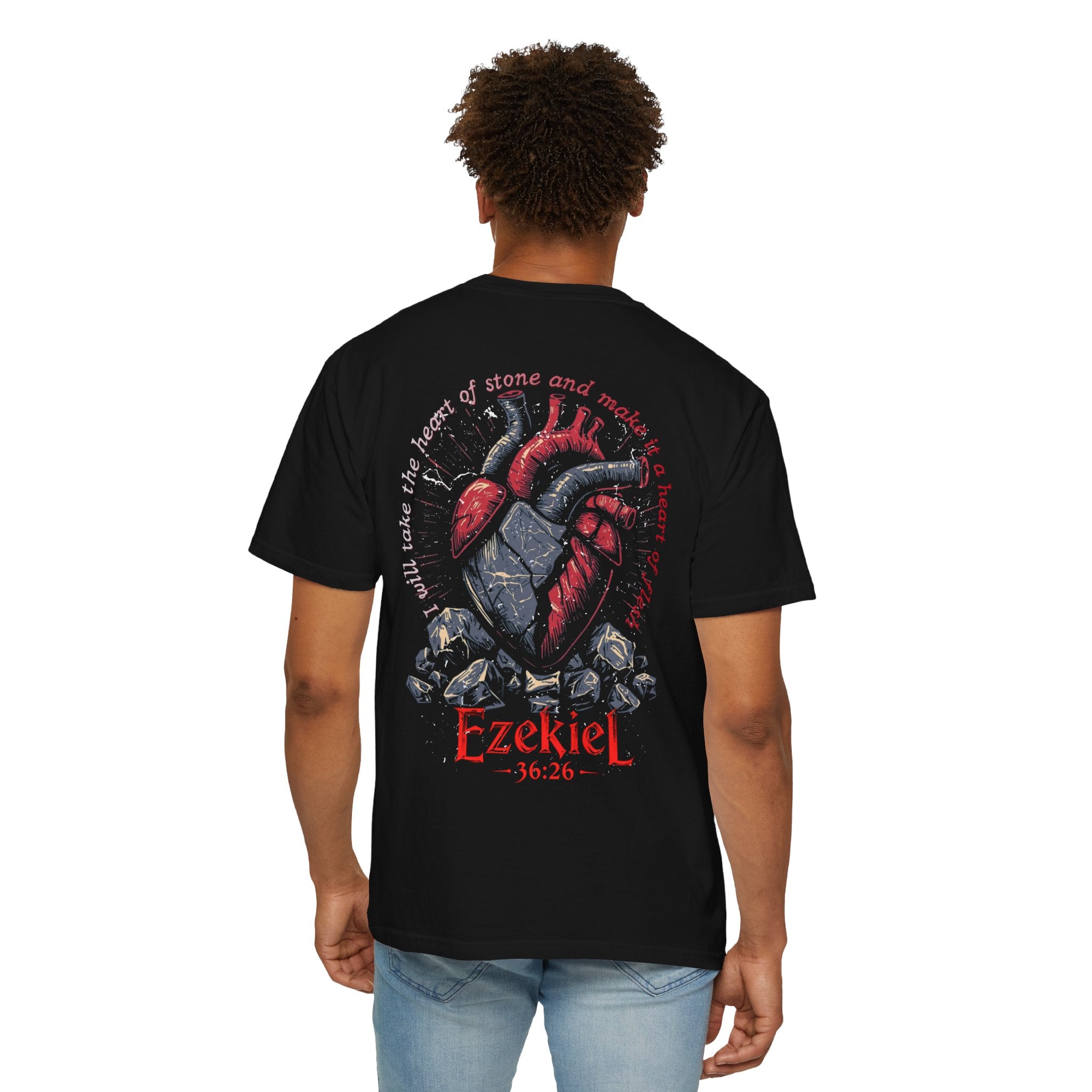 Heart of Flesh Christian T-shirt, Religious Faith Top, Streetwear Garment, Unisex Tee, Clothing Gift