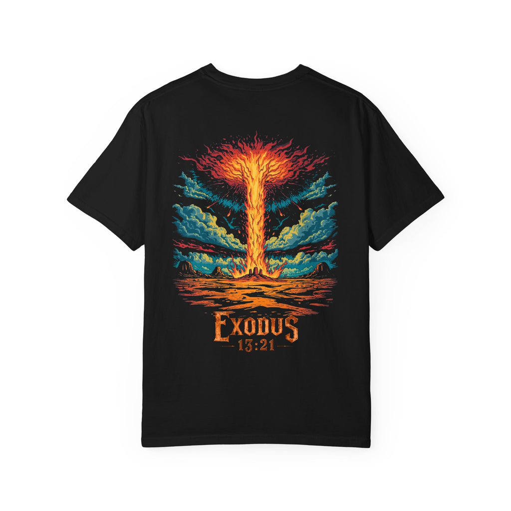 Exodus Pillar of Fire Unisex T-shirt, Christian Clothing, Religious Streetwear Tee, God Guides Us Apparel, Faith Shirt, Religious Gift